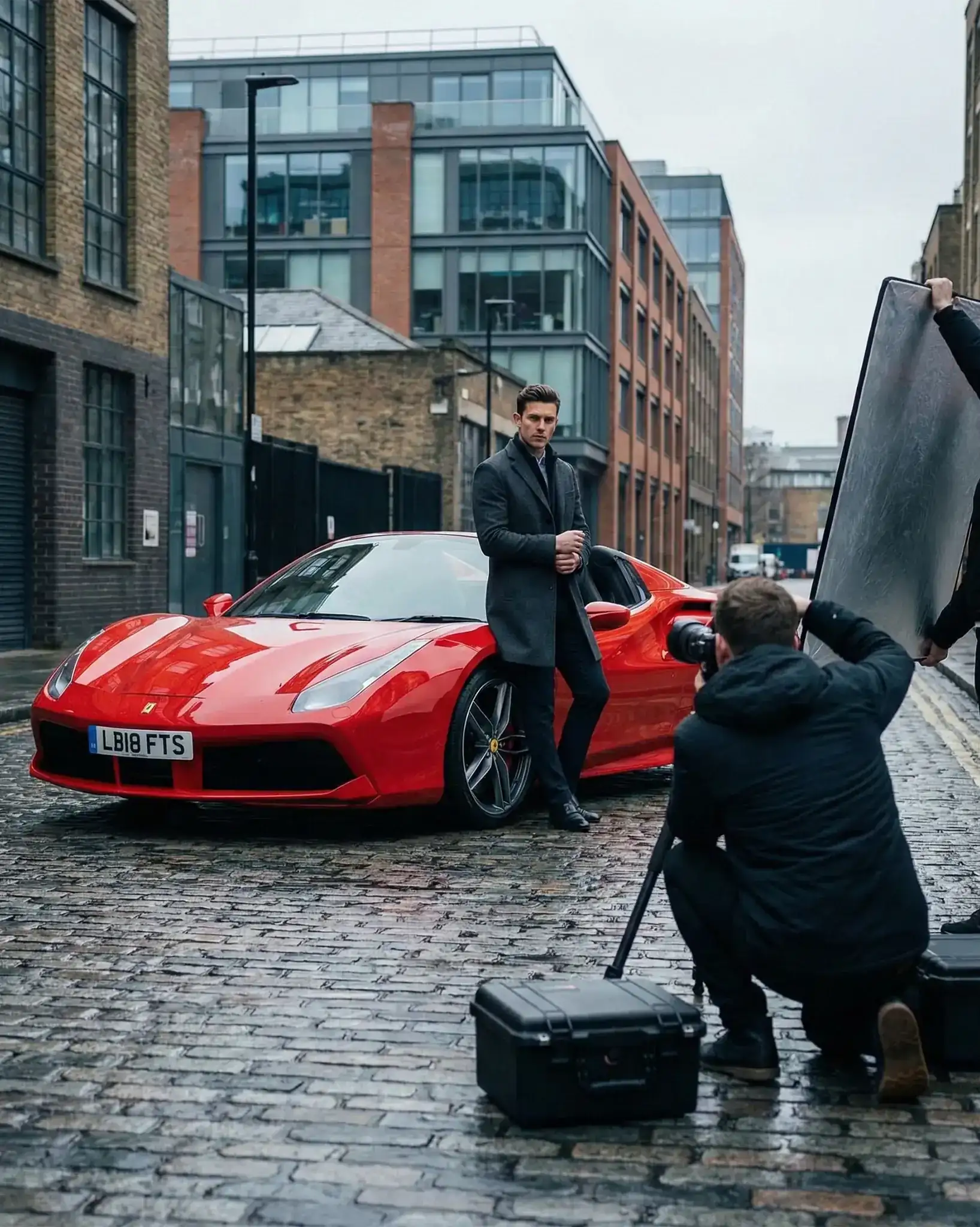 Photoshoot Car Hire in Bedford — Stunning vehicles for fashion shoots, brand campaigns, and lifestyle content on the Bedford Embankment or Woburn Estate.