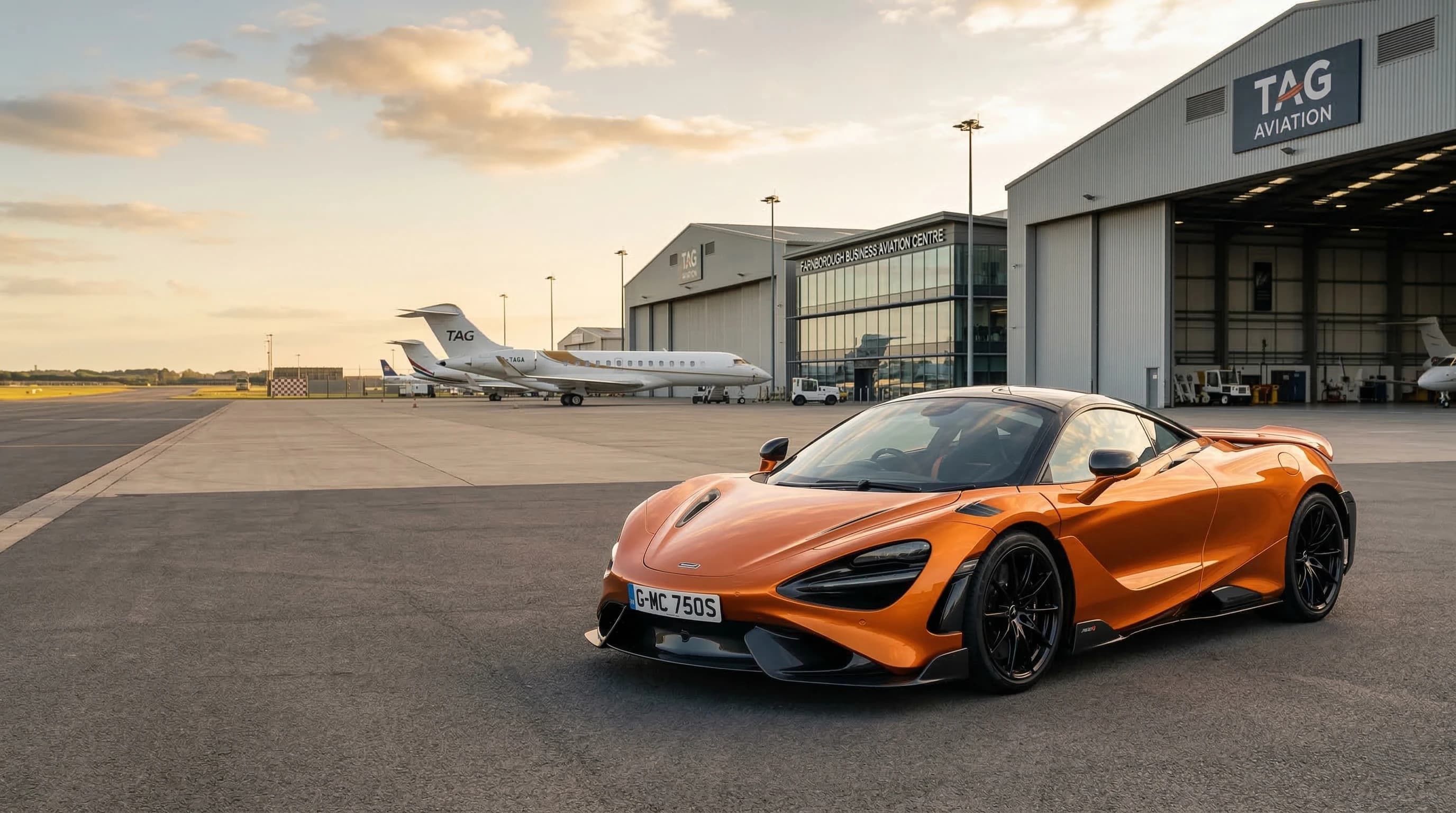 Luxury supercar hire in Farnborough — self-drive, chauffeur, and wedding car rental