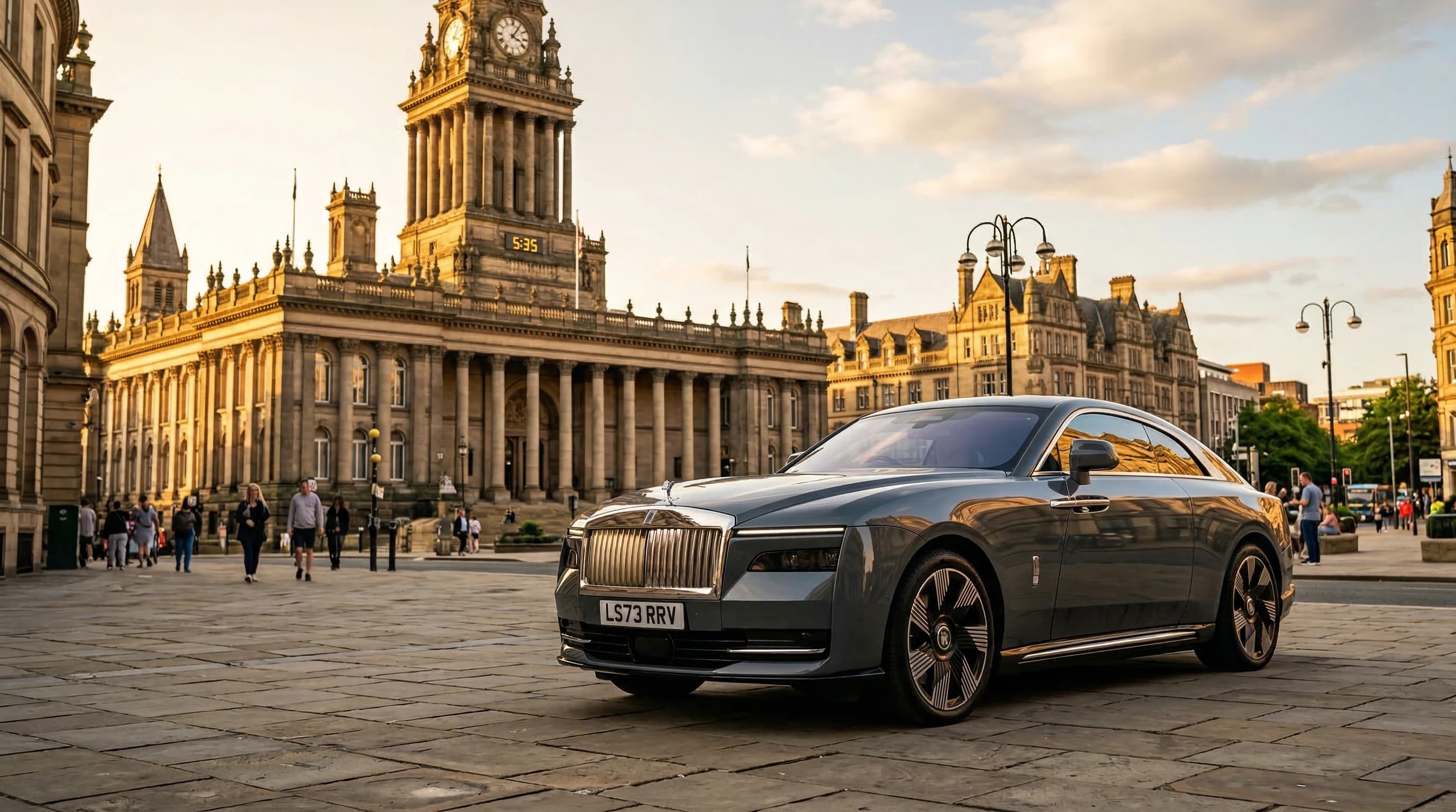 Luxury supercar hire in Leeds — self-drive, chauffeur, and wedding car rental