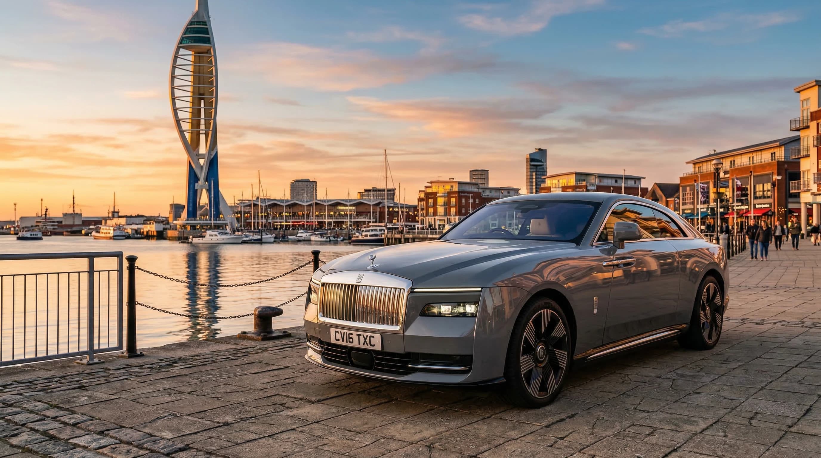 Luxury supercar hire in Portsmouth — self-drive, chauffeur, and wedding car rental