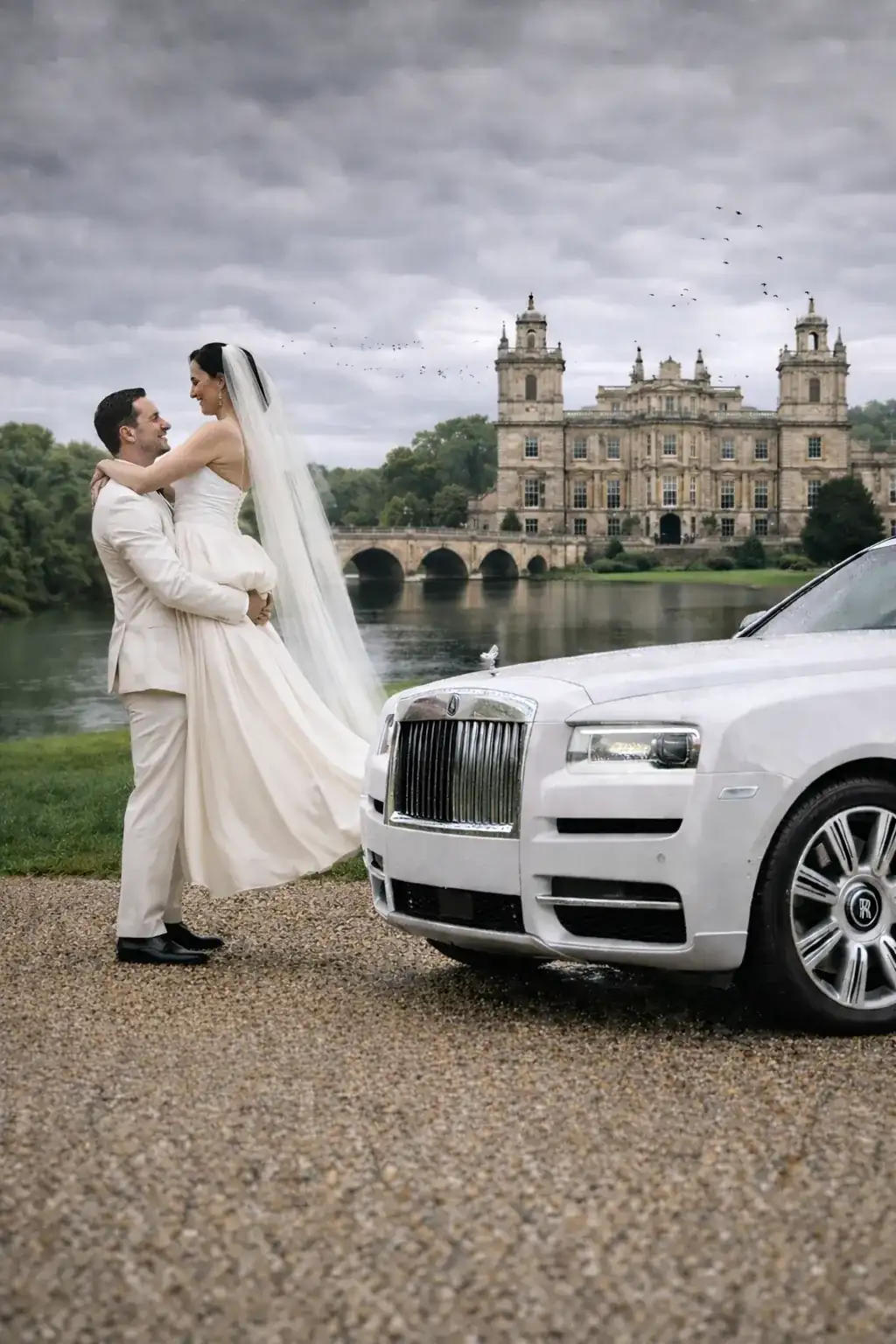 Wedding Car Hire in Farnborough — Arrive at Farnham Castle, Highfield Park, or The Elvetham in a Rolls-Royce Ghost or Bentley Continental GTC.