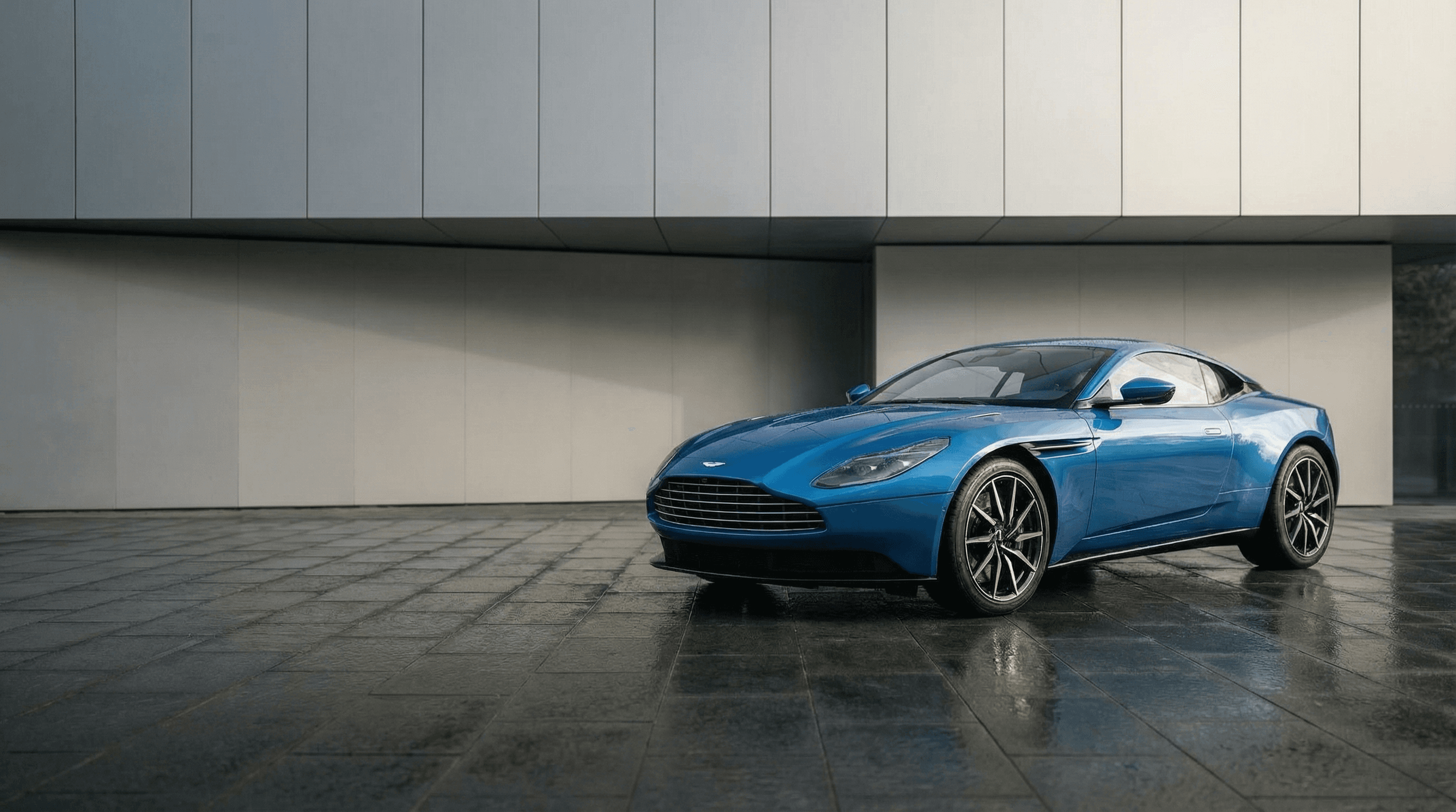 Aston Martin grand tourer available for hire in the UK