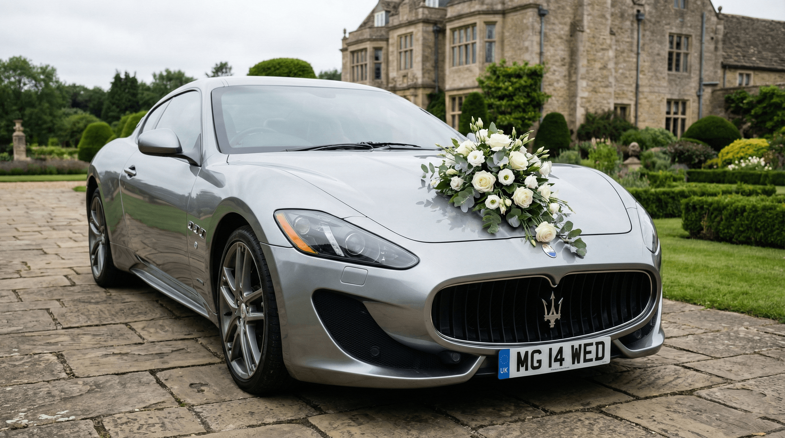 Maserati for a wedding arrival