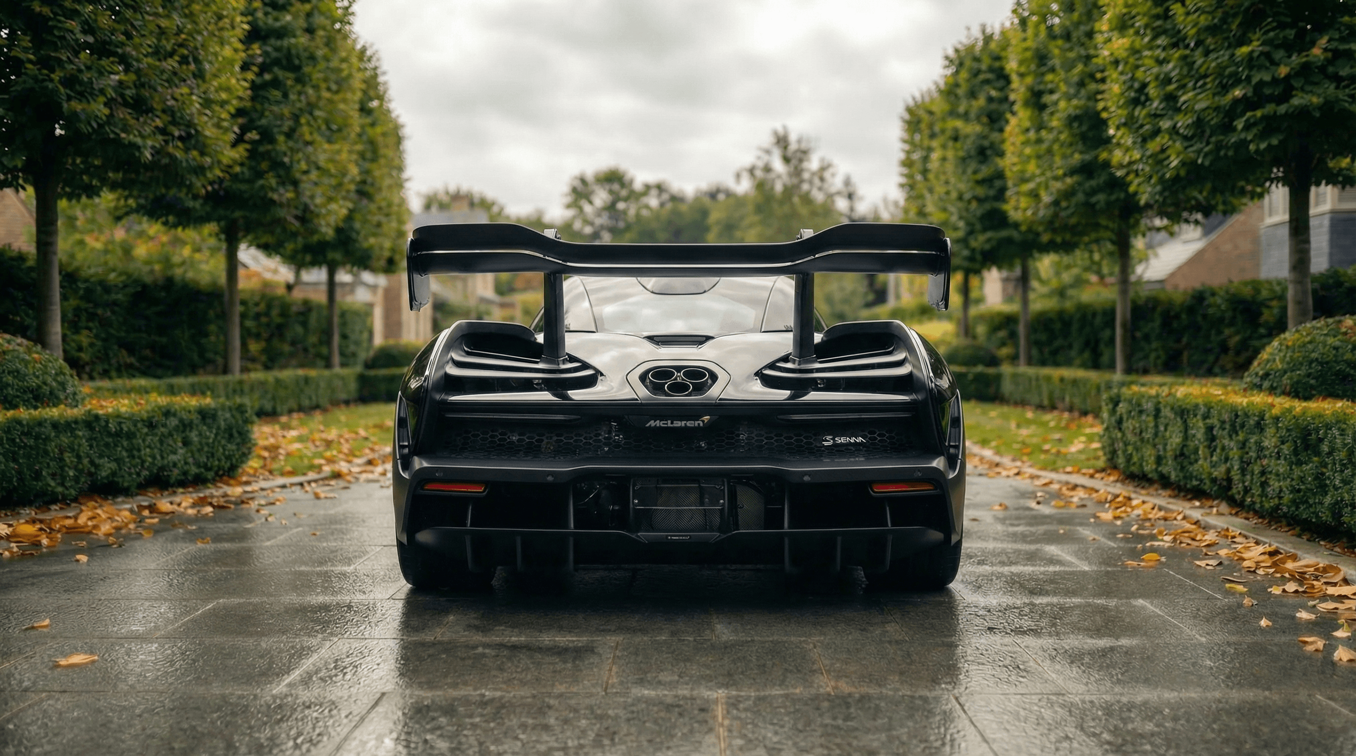 McLaren Senna back view - supercar hire UK