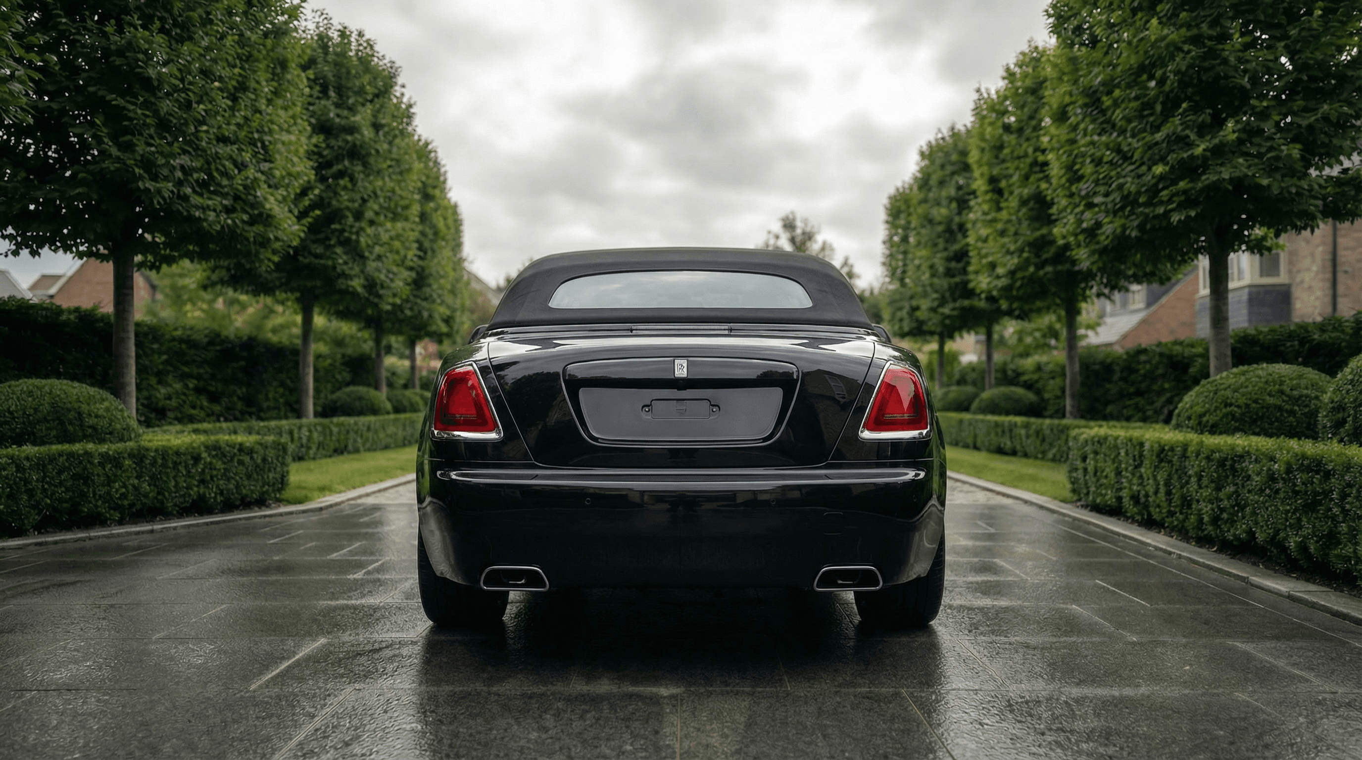 Rolls-Royce Dawn back view - supercar hire UK