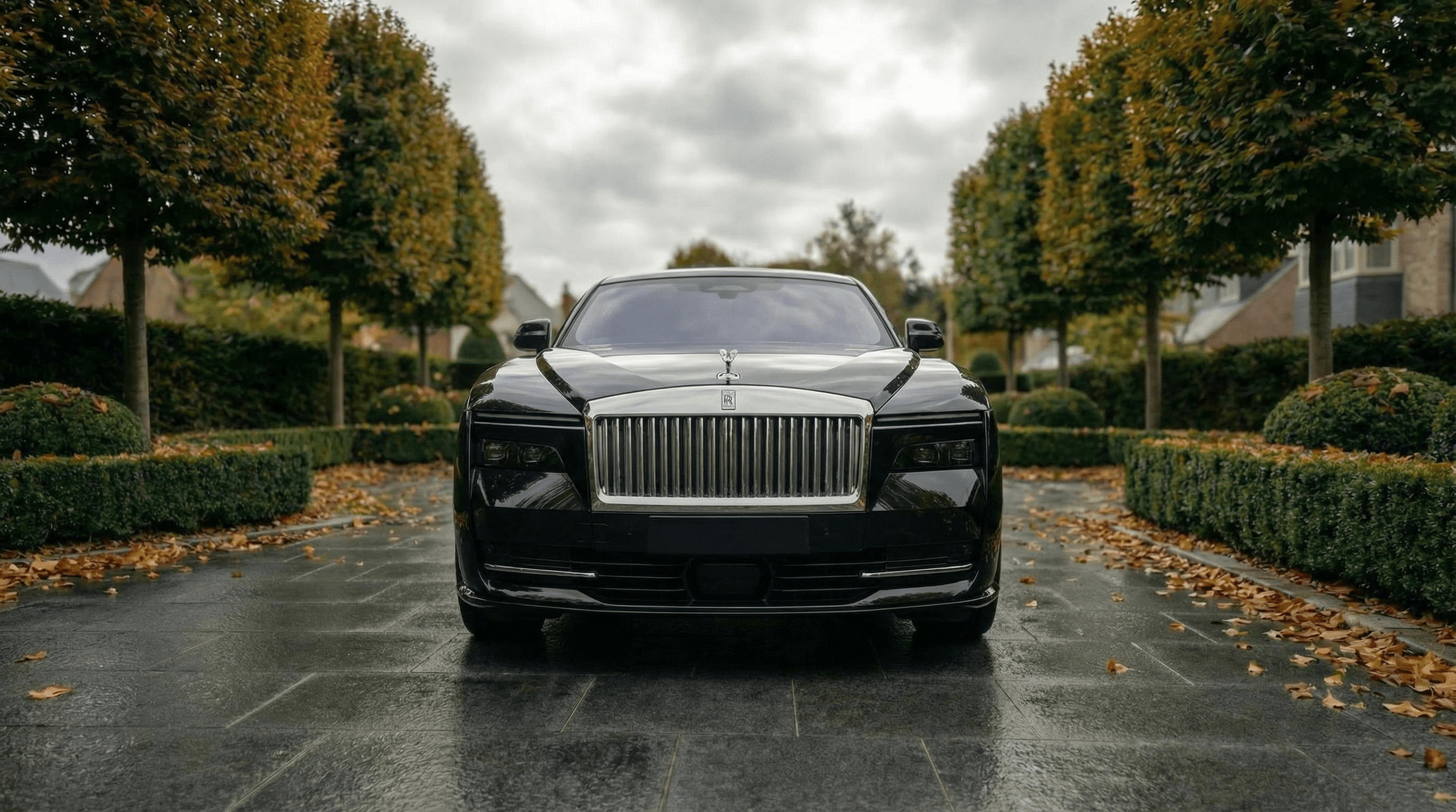 Rolls-Royce Spectre front view - supercar hire UK