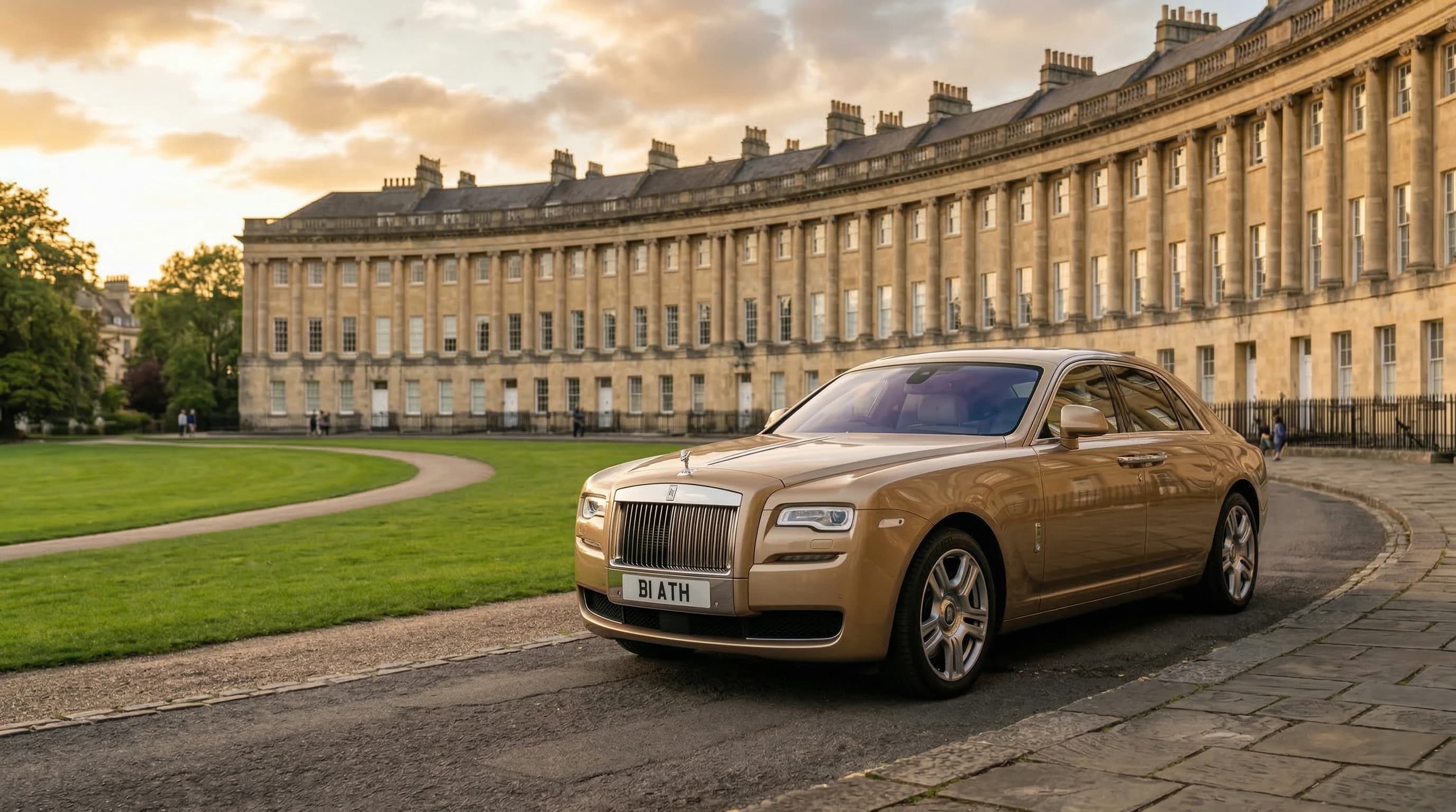 Luxury supercar hire in Bath — self-drive, chauffeur, and wedding car rental