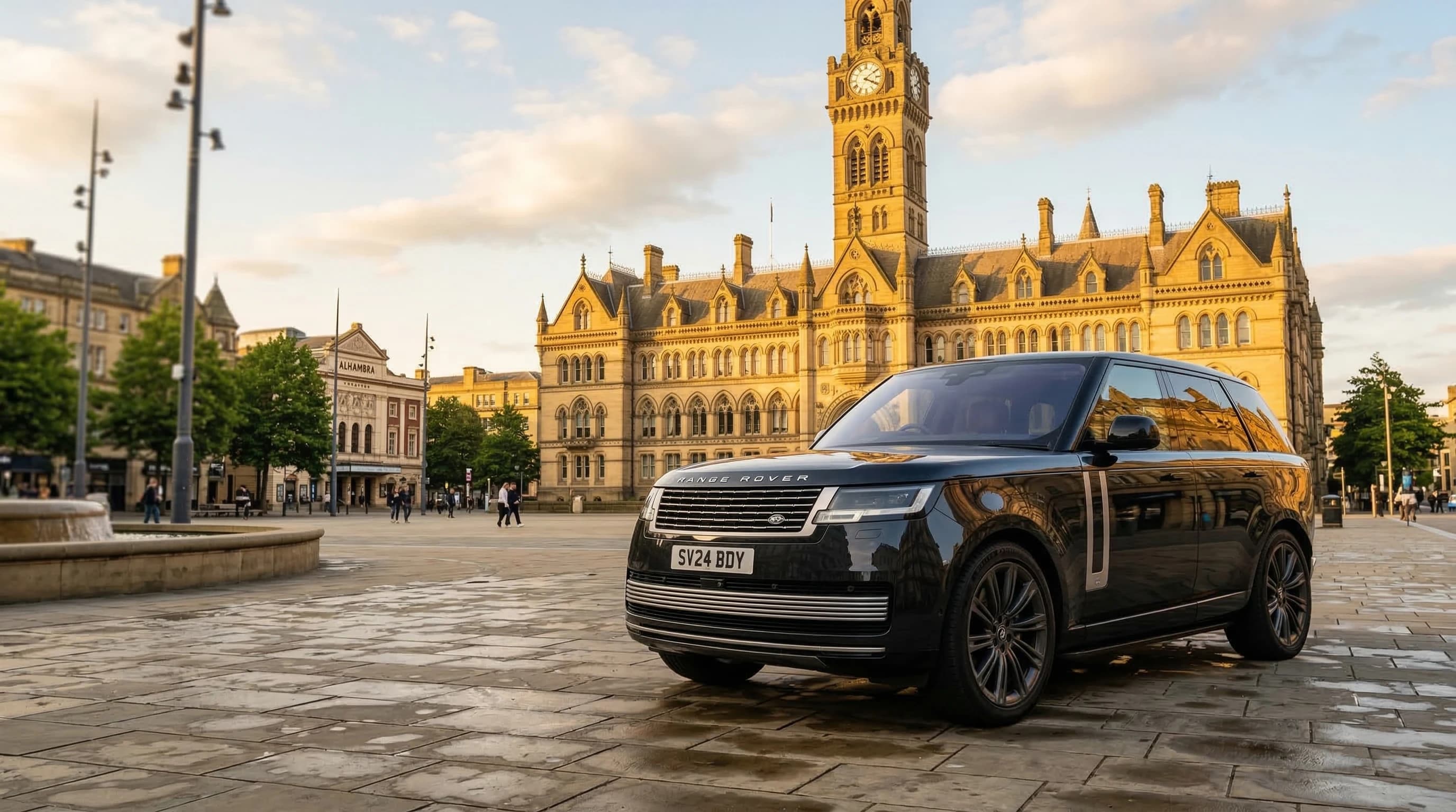 Luxury supercar hire in Bradford — self-drive, chauffeur, and wedding car rental