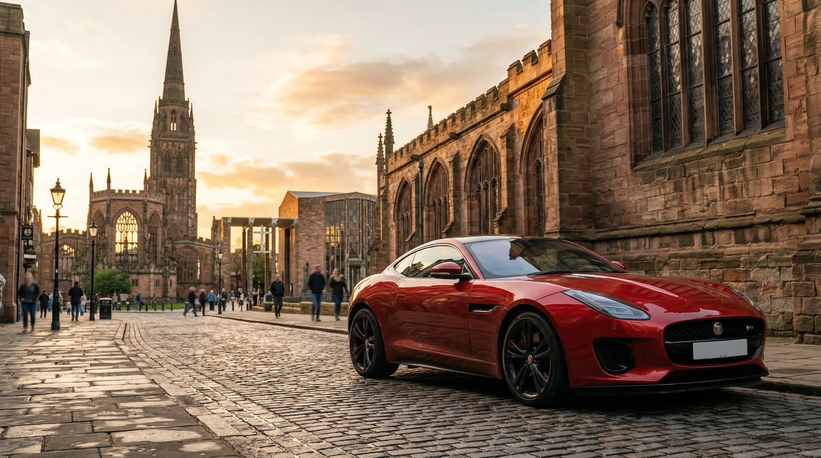 Luxury supercar hire in Coventry — self-drive, chauffeur, and wedding car rental