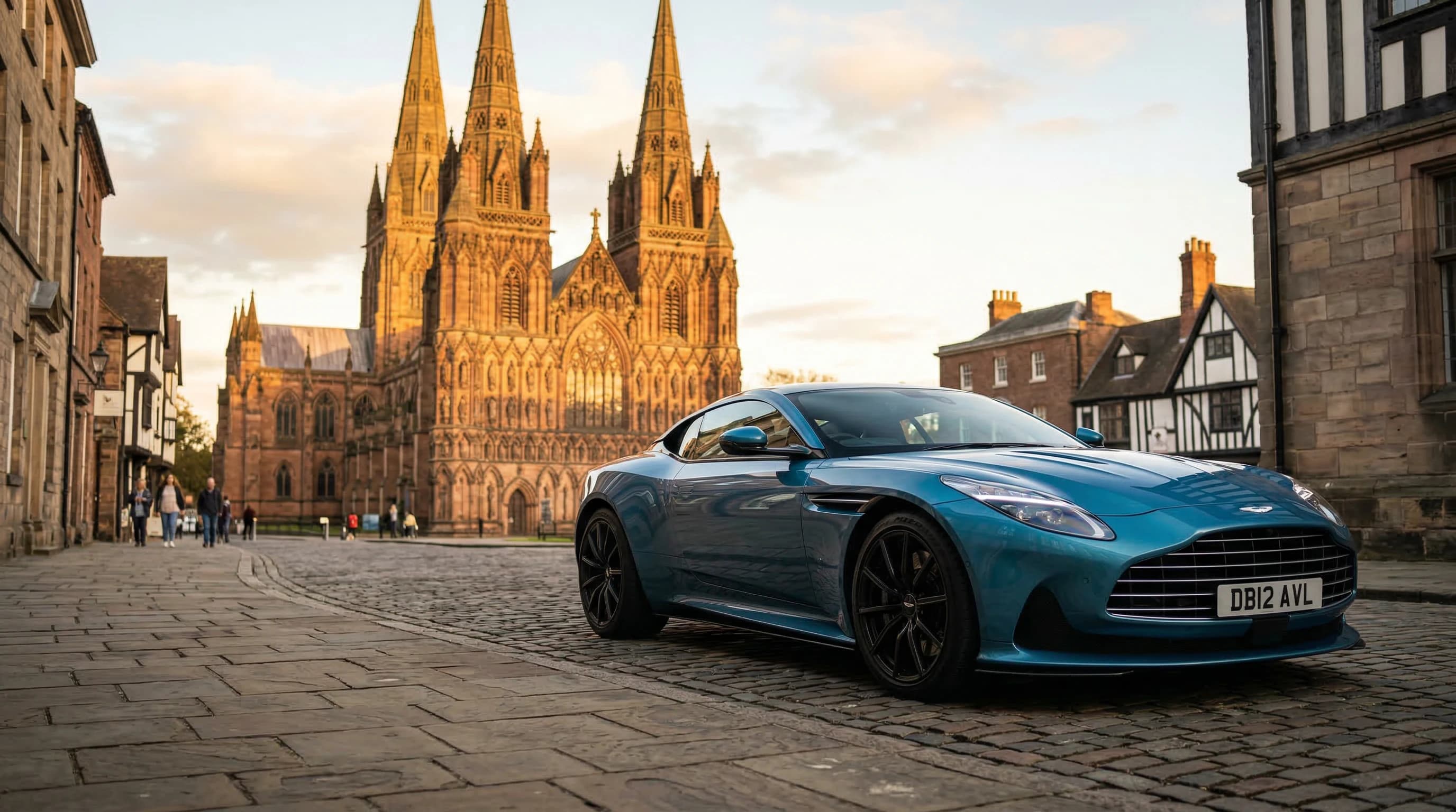Luxury supercar hire in Lichfield — self-drive, chauffeur, and wedding car rental