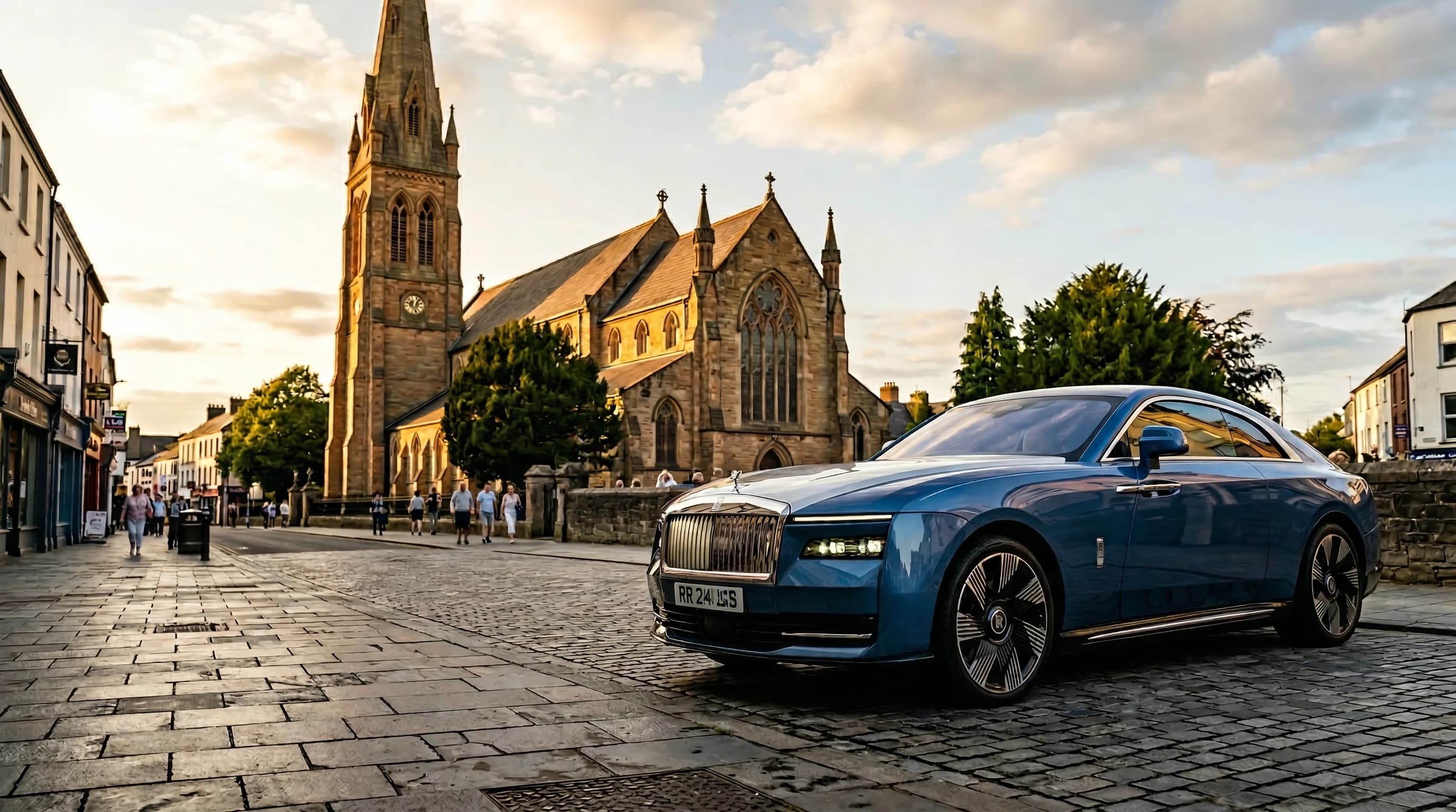 Luxury supercar hire in Lisburn — self-drive, chauffeur, and wedding car rental