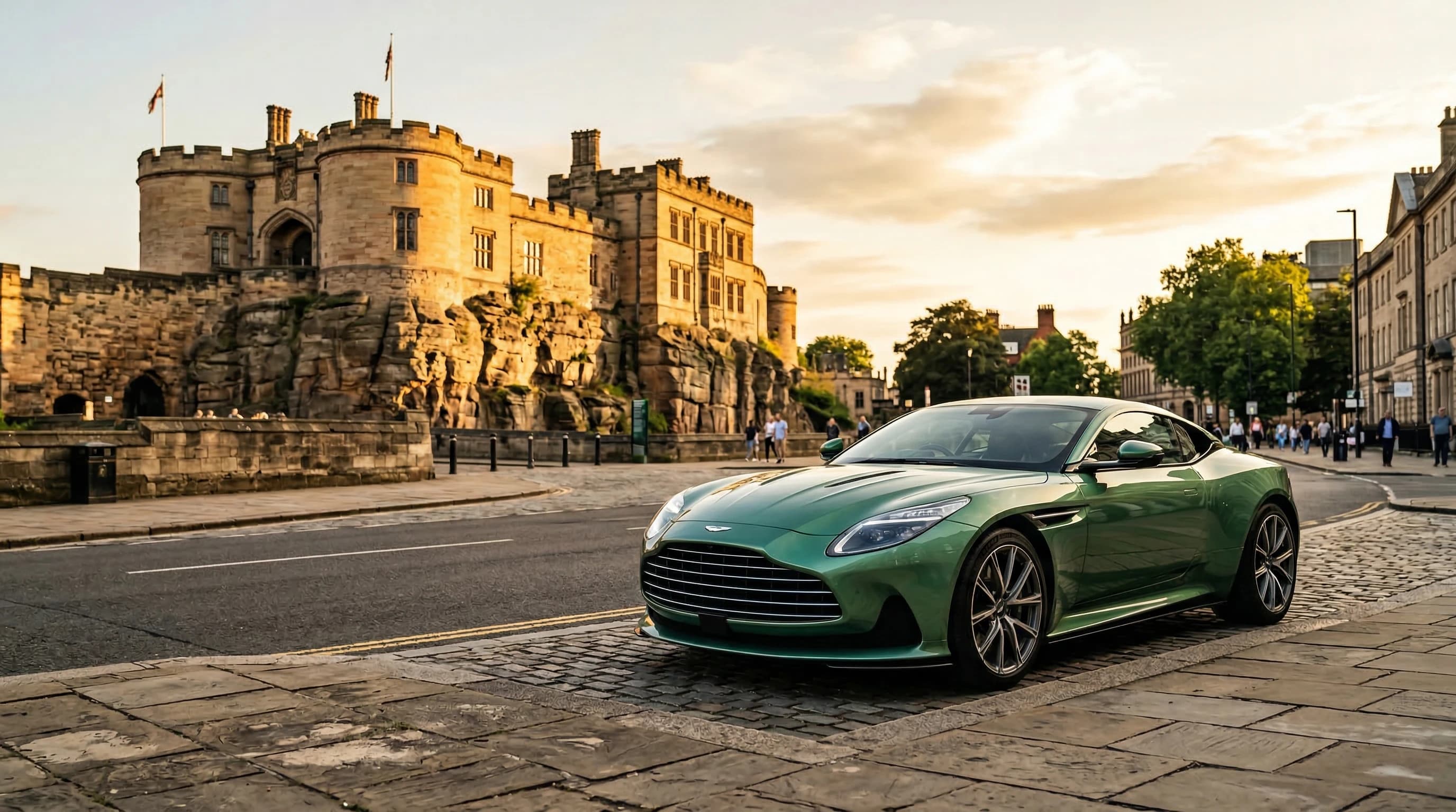 Luxury supercar hire in Nottingham — self-drive, chauffeur, and wedding car rental