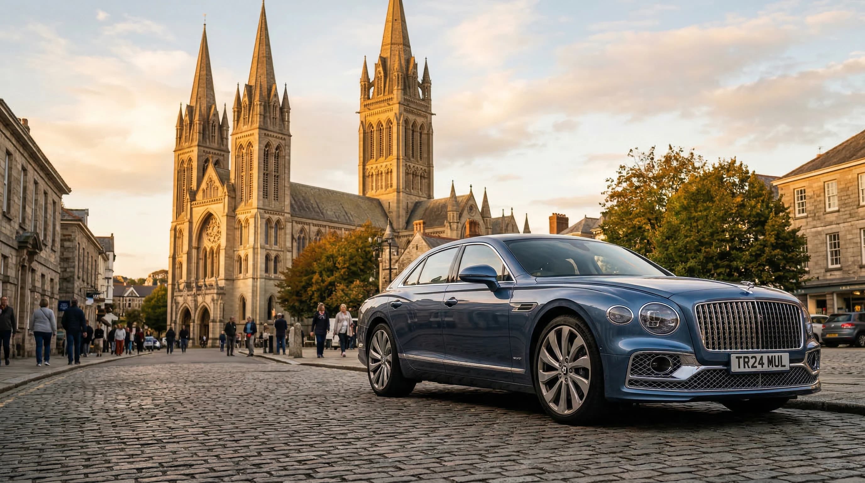 Luxury supercar hire in Truro — self-drive, chauffeur, and wedding car rental