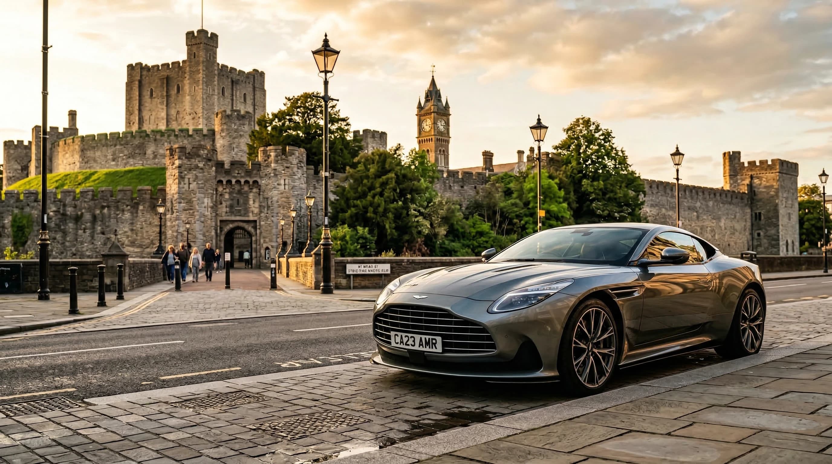 Luxury supercar hire in Cardiff — self-drive, chauffeur, and wedding car rental