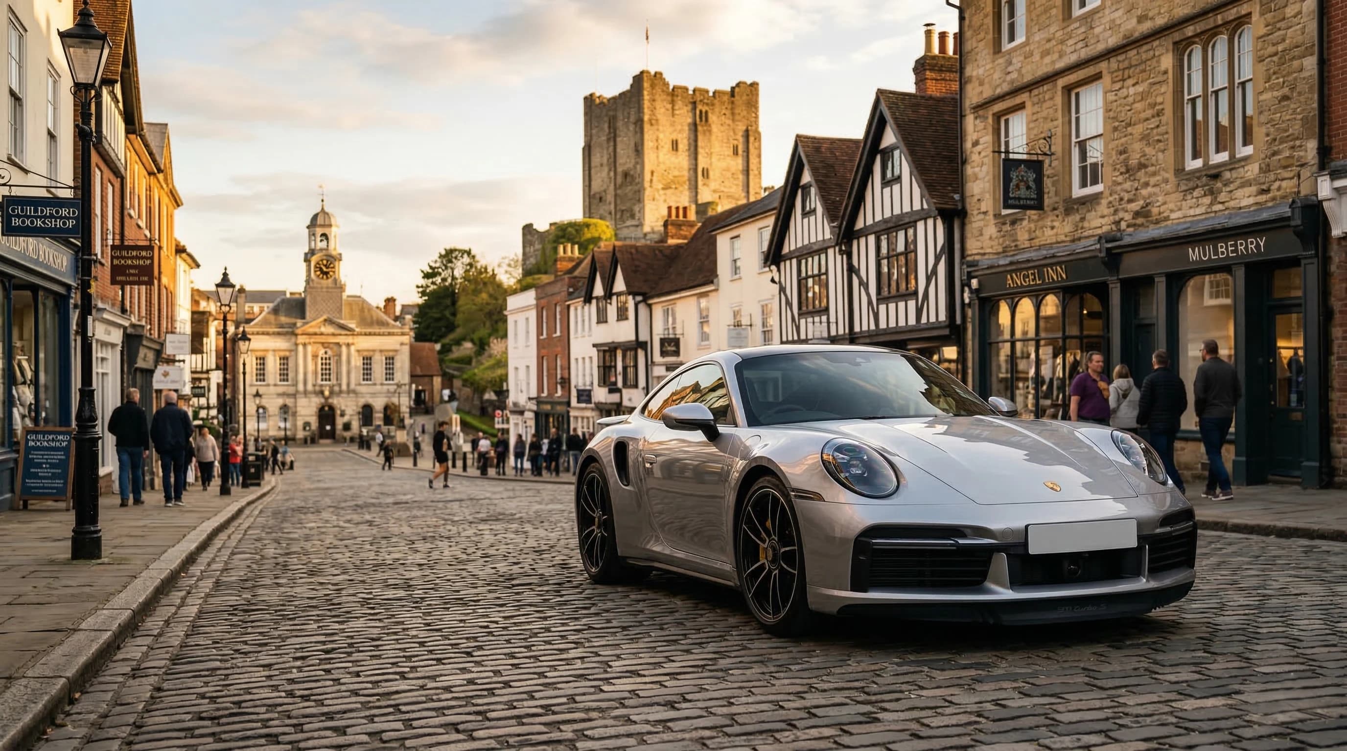 Luxury supercar hire in Guildford — self-drive, chauffeur, and wedding car rental
