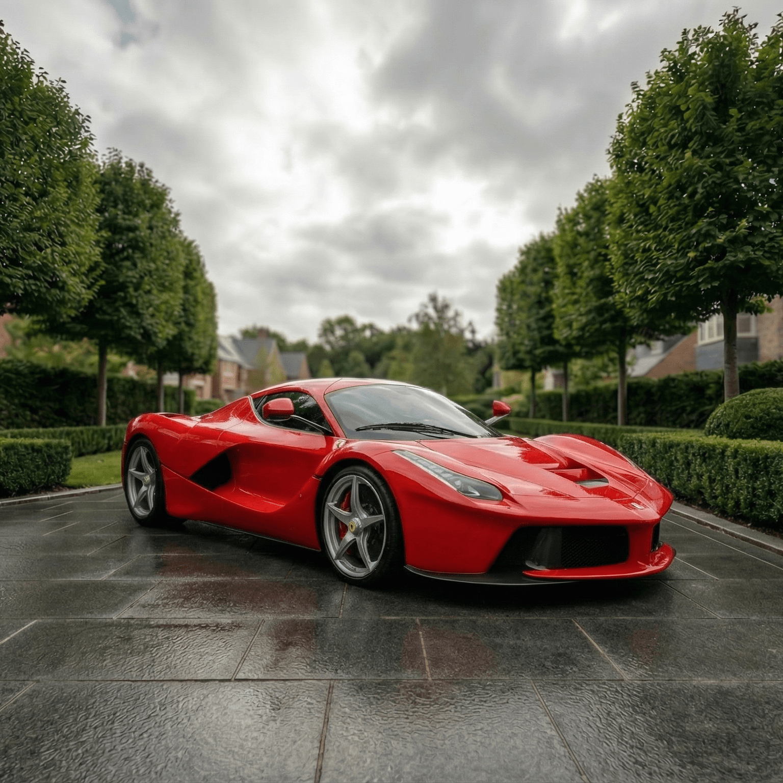 Premium Ferrari exterior highlighting elegant design