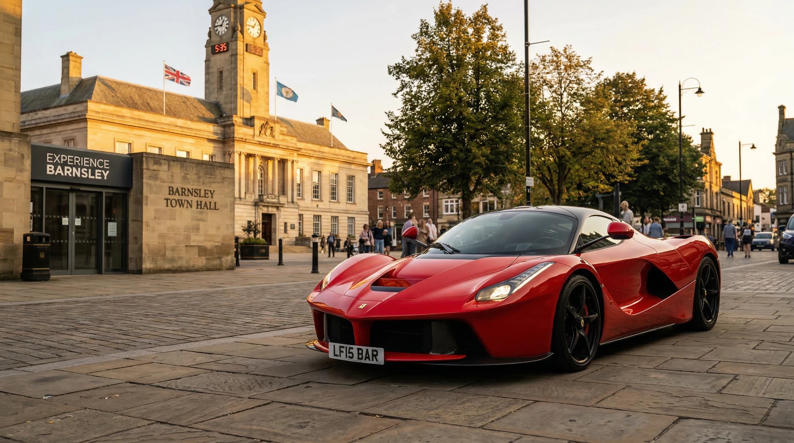 Luxury supercar hire in Barnsley — self-drive, chauffeur, and wedding car rental
