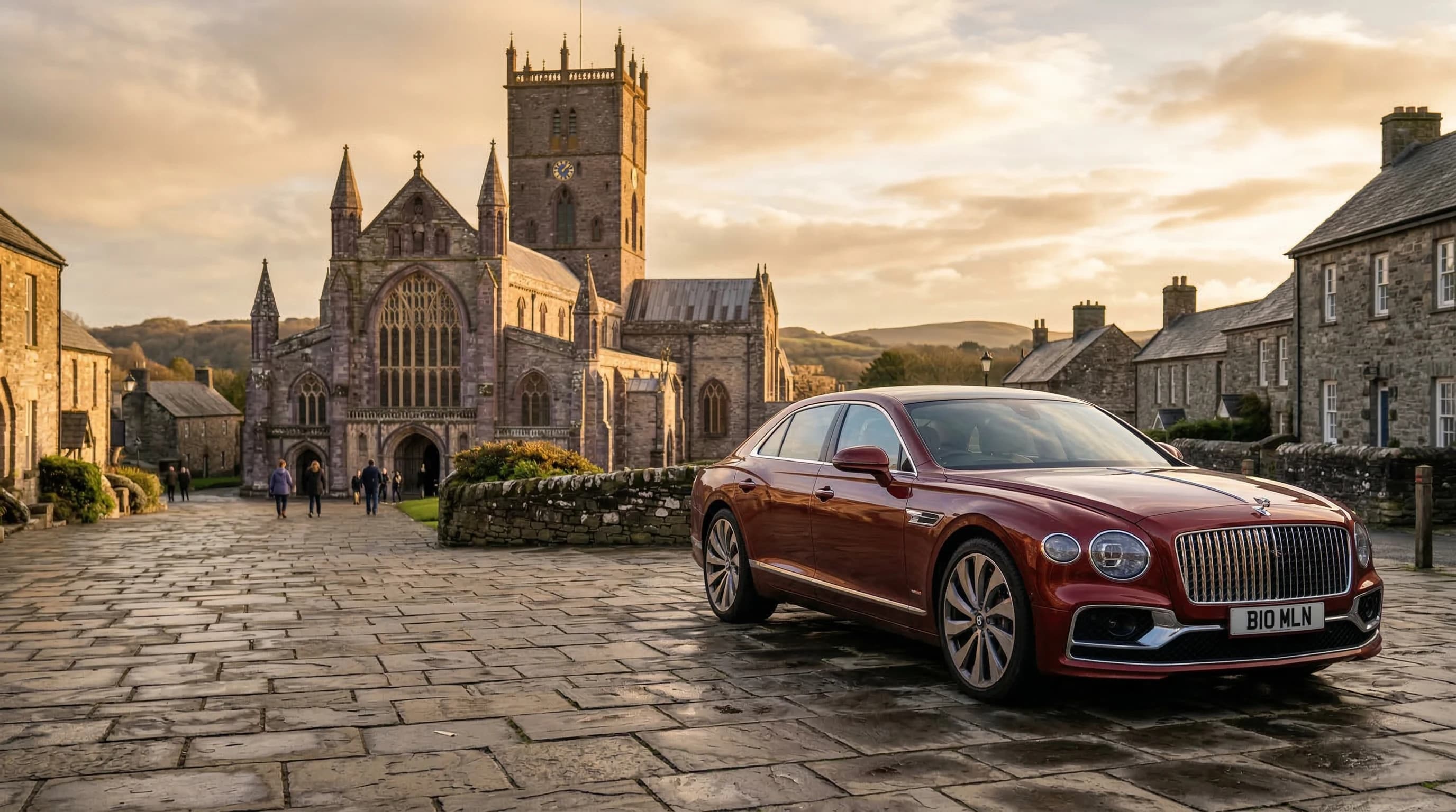 Luxury supercar hire in St Davids — self-drive, chauffeur, and wedding car rental