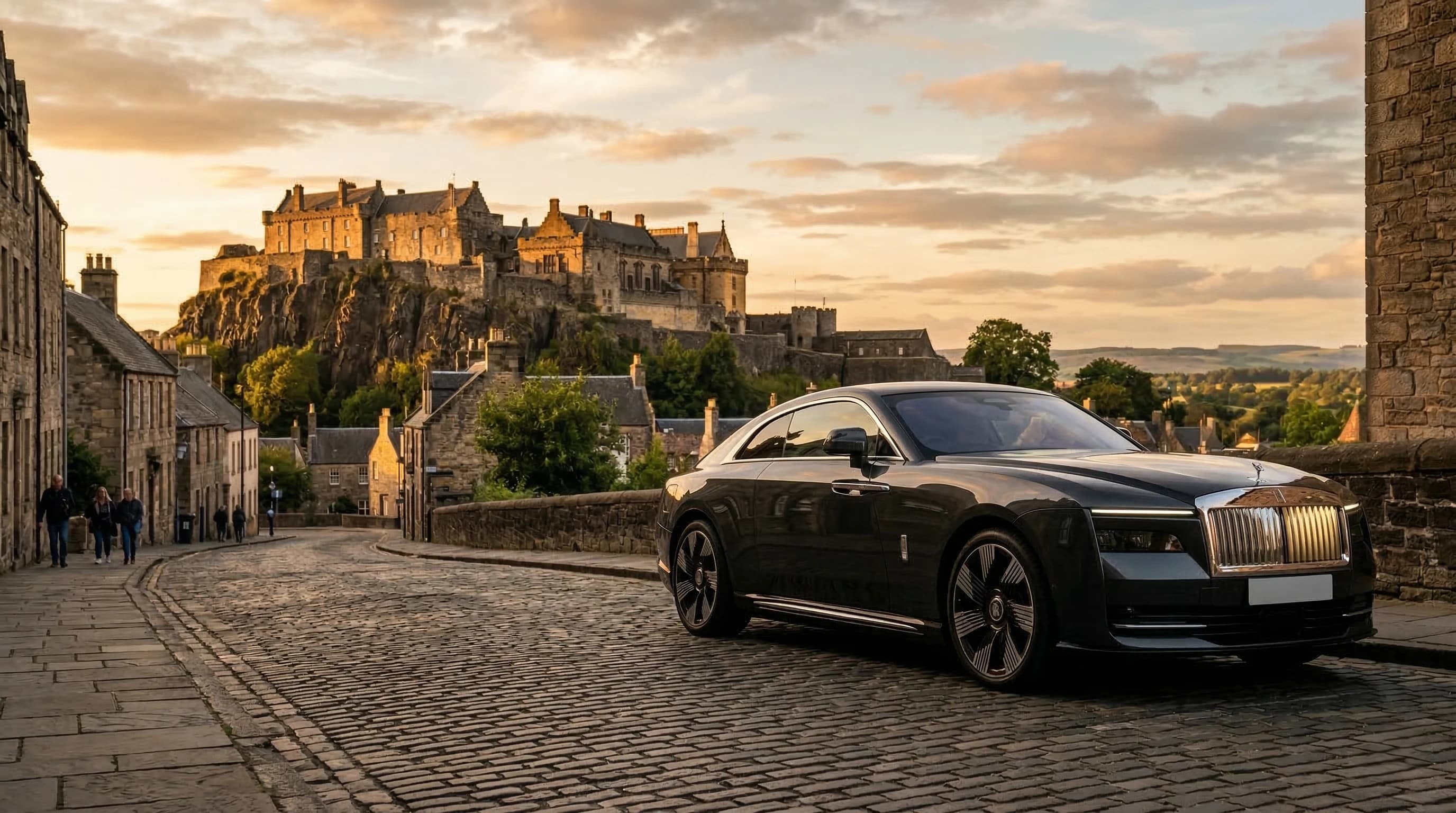 Luxury supercar hire in Stirling — self-drive, chauffeur, and wedding car rental