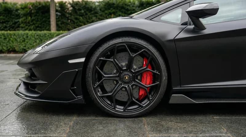 Svj Rear Fender Lamborghini Aventador SVJ Black Satin 2022… | LuxuryCarHire.Club