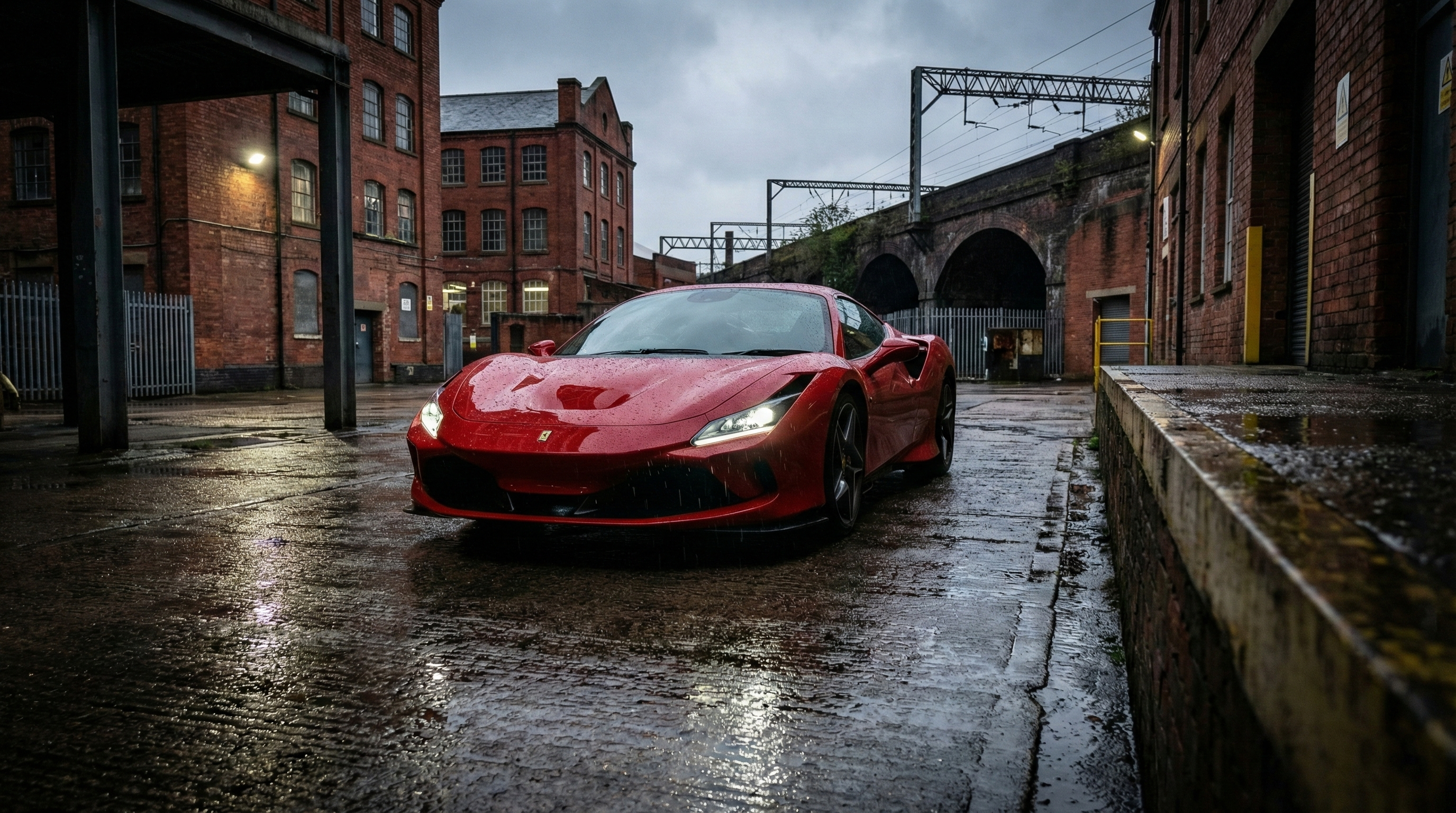 Ferrari prepared to studio standard for a photoshoot in York — freshly detailed for professional photography