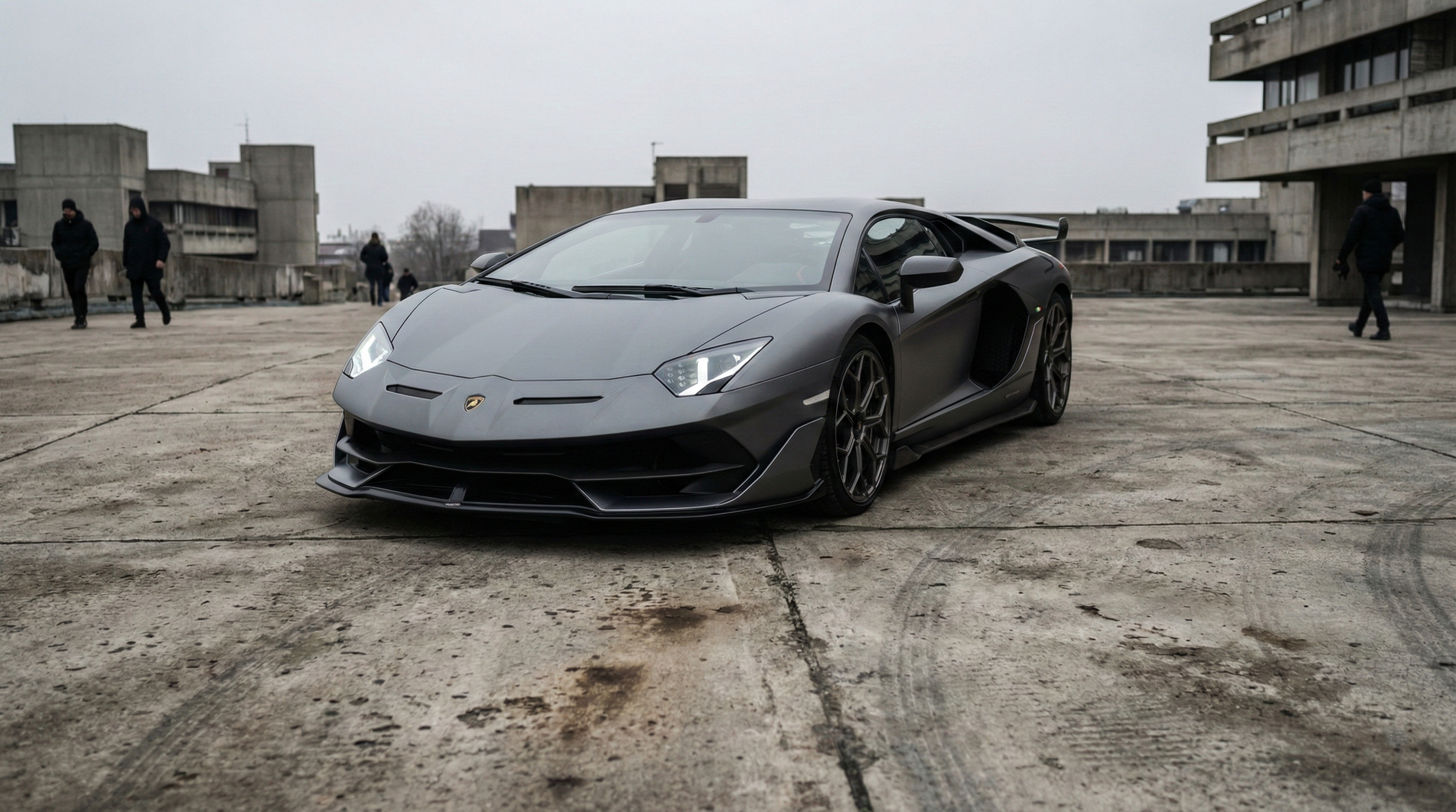 Lamborghini positioned for a photoshoot near York Minster — professional automotive photography in York